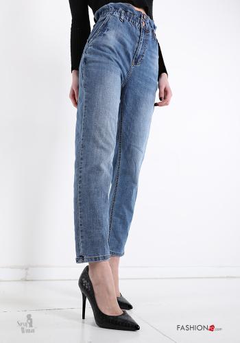  Cotton Jeans with pockets Sexy Woman