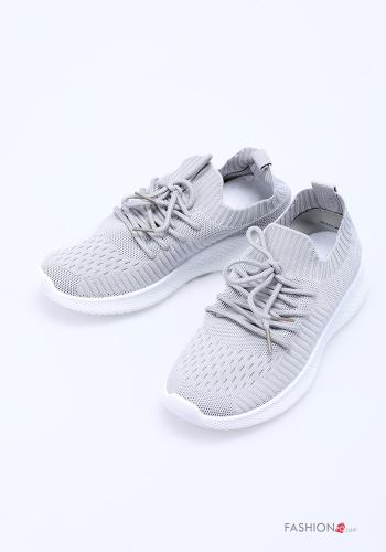  Baskets Casual  Gris