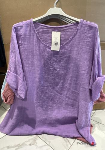  Cotton Tunic  Purple