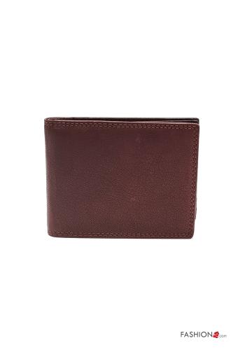  unisex Genuine Leather Wallet  Dark brown