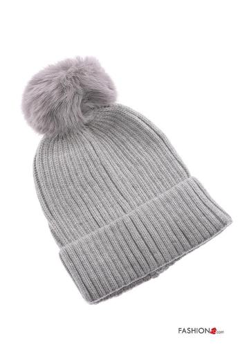  Cotton Beanie  Grey 20%
