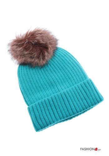  Cotton Beanie  Turquoise