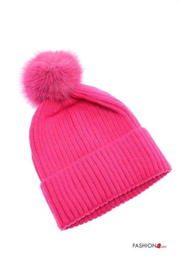  Cotton Beanie  Fucsia