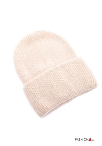  Casual Beanie  White Cream