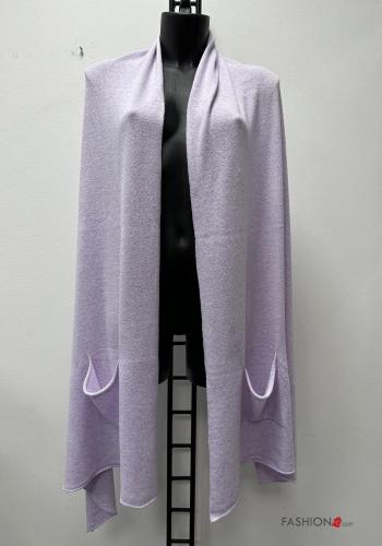  Cashmere Blend Shawl with pockets Lilac