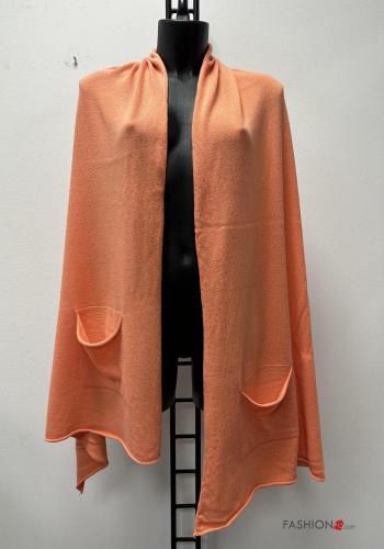  Cashmere Blend Shawl with pockets Peach
