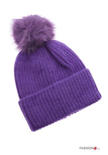  Cotton Beanie  Purple