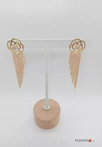  Earrings with rhinestones