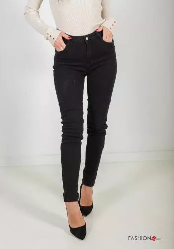  skinny Cotton Jeans with pockets