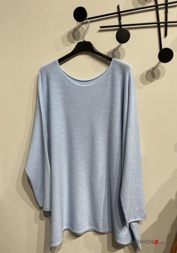  Maglione Casual  Celeste