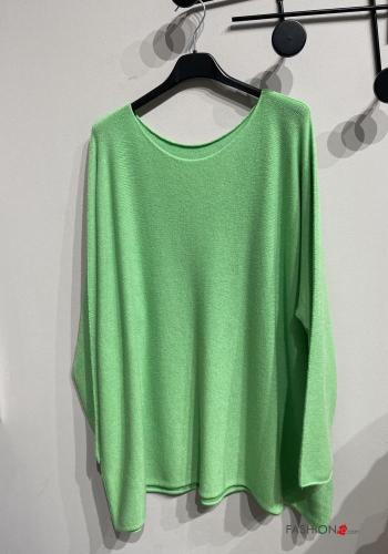  Maglione Casual  Verde pastello