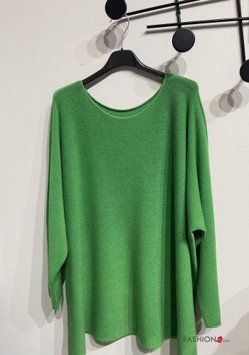  Maglione Casual  Verde foresta