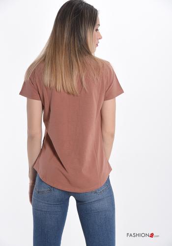10-teiliges Set T-shirt aus Baumwolle mit V-Ausschnitt