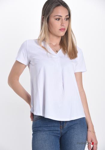 10-teiliges Set T-shirt aus Baumwolle mit V-Ausschnitt