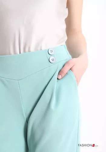 Trousers with buttons with pockets
