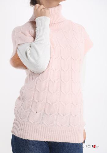  turtleneck Sweater  Pink