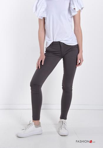  Leggings de Algodón con bolsillos 
