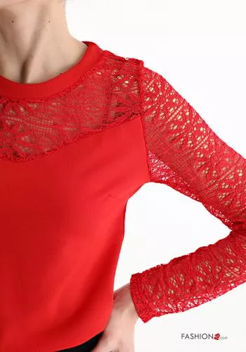  lace Long sleeved top 