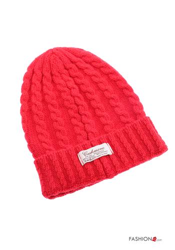  gorra de Mezcla de Cachemira  Rojo