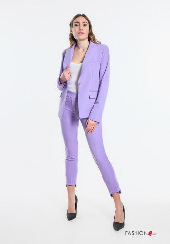  Suit with buttons Wisteria