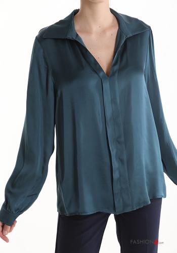  Blouse with v-neck