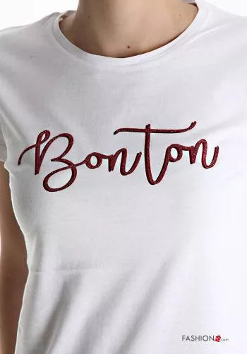  T-shirt en Coton Tissu imprimé 