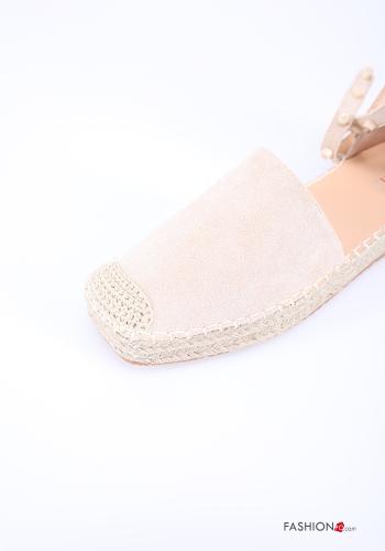  adjustable Espadrilles with studs with strap