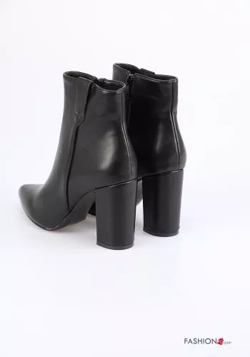  faux leather Heeled shoes with zip