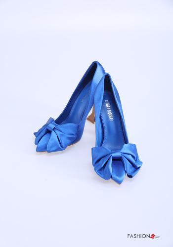  satin Heeled shoes with bow