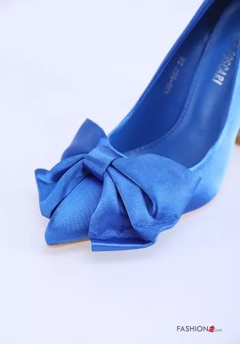  satin Heeled shoes with bow