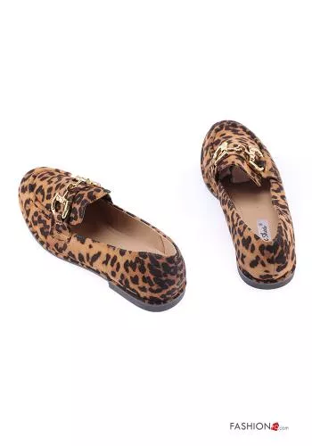  Animal print Loafers 