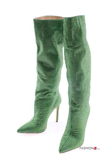  lurex Boots  Green