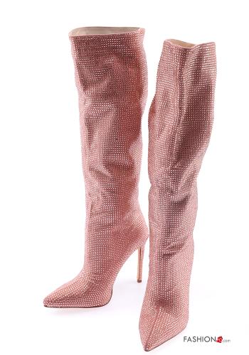  lurex Boots  Dusty pink