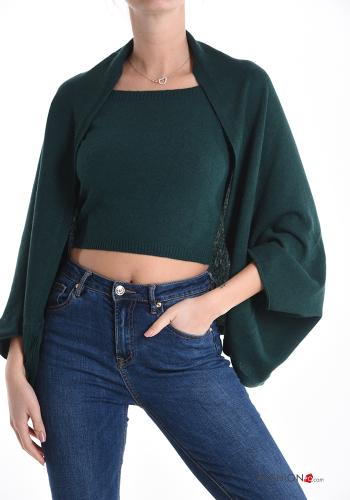  Conjunto em Cashmere Blend  Verde garrafa