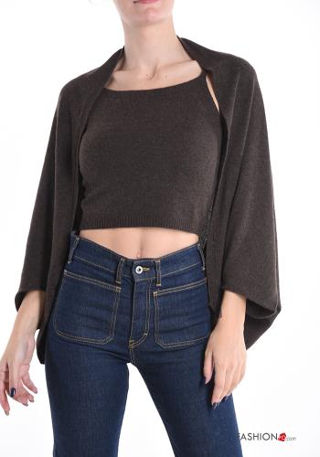  Conjunto em Cashmere Blend  Bistre
