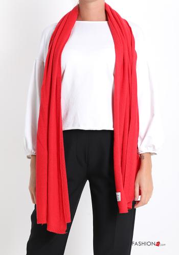  Cashmere Blend Scarf  Red