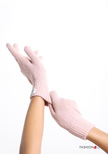  Cashmere Blend Gloves  Pink