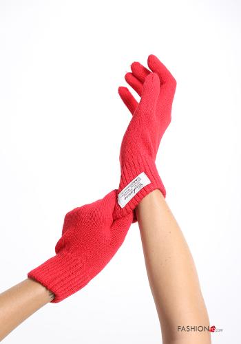  Handschuhe aus Kaschmir-Mischung  Rot