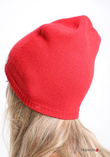  Cashmere Blend Hat  Red