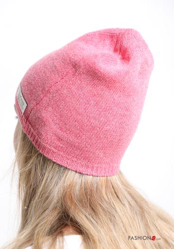 Cashmere Blend Hat Strawberry red