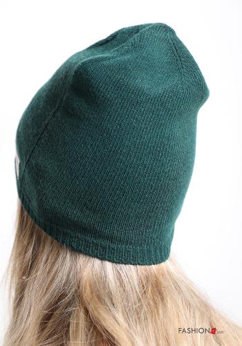  Sombrero de Mezcla de Cachemira  Verde Botella