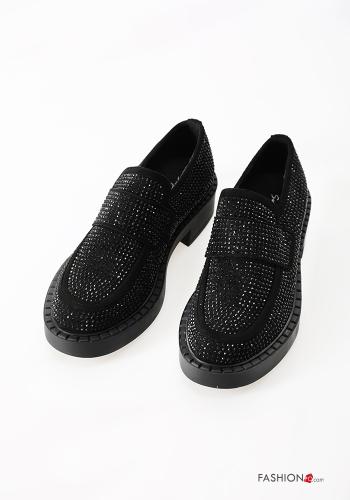  Flat shoes with rhinestones