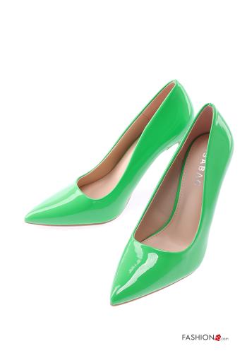  Sapatos de salto escarpin  Verde