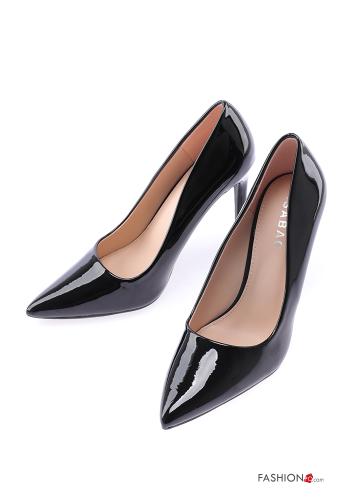  Sapatos de salto escarpin  Preto