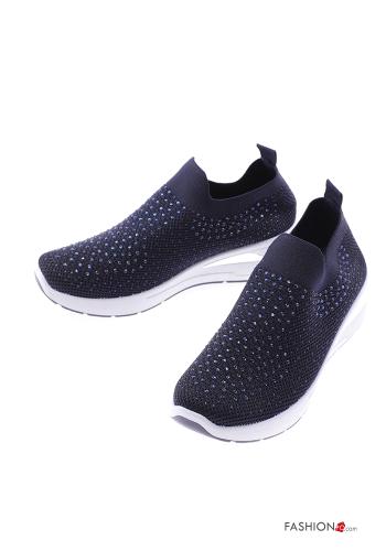  Sneakers slip-on con strass 