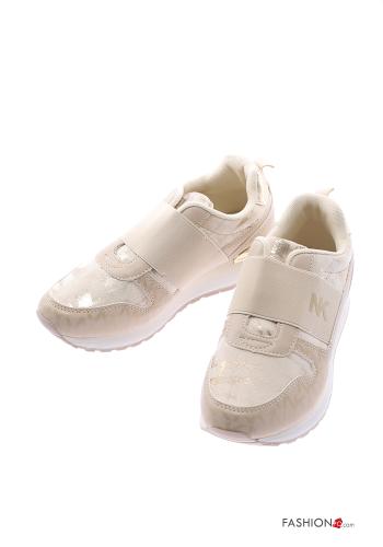  Patterned Low-top trainers  Beige