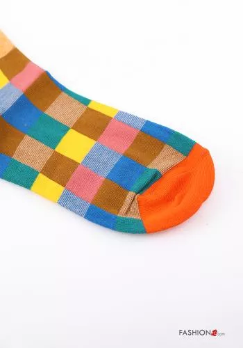  Vichy Cotton Ankle socks 