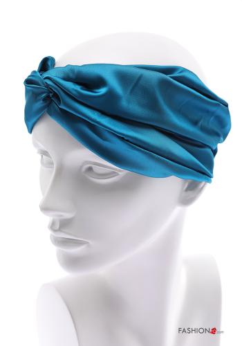  Fita de cabelo cetim com elástico 