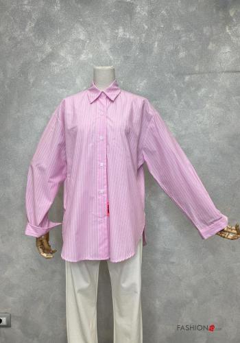  Striped Cotton Shirt with buttons