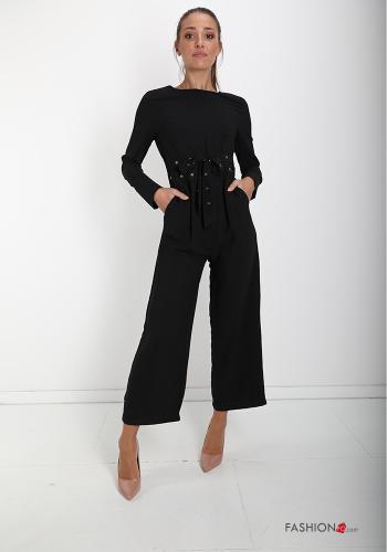  Jumpsuit with pockets with studs with bow